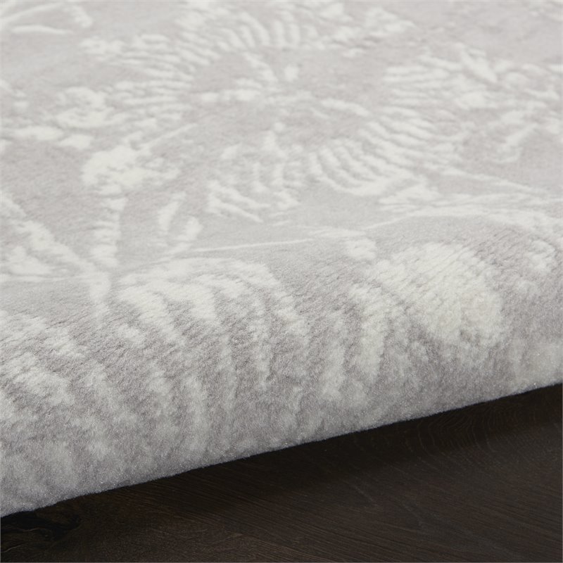 Nourison Whimsicle 4' x 6' Gray Fabric Farmhouse Area Rug (4' x 6')
