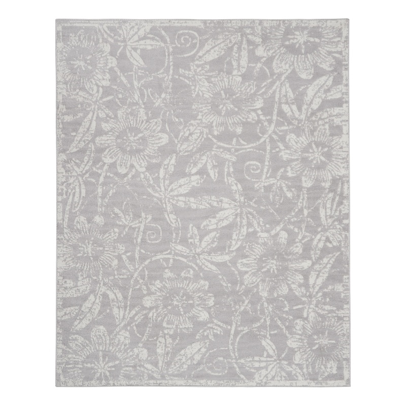 Nourison Whimsicle 7' x 10' Gray Fabric Farmhouse Area Rug (7' x 10')
