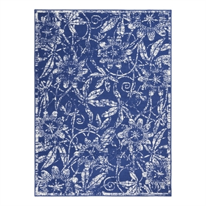 Nourison Whimsicle 6' x 9' Navy Fabric Farmhouse Area Rug (6' x 9')