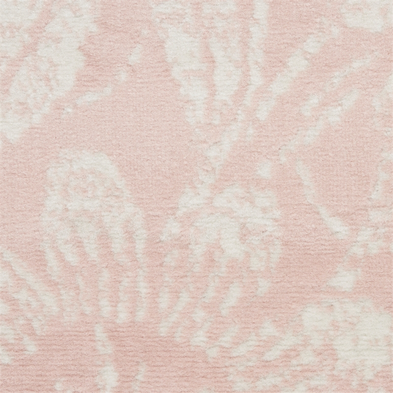 Nourison Whimsicle 7' x 10' Pink Fabric Farmhouse Area Rug (7' x 10')