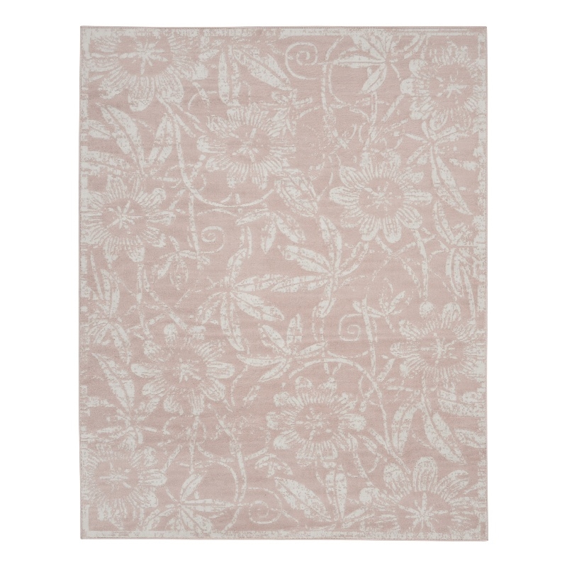 Nourison Whimsicle 7' x 10' Pink Fabric Farmhouse Area Rug (7' x 10')