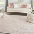Nourison Whimsicle 8' x 10' Pink Fabric Farmhouse Area Rug (8' x 10')