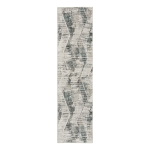 Nourison Thalia 2'2&quot x 8' Grey/Beige Modern & Contemporary Indoor Rug