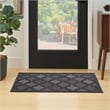 Nourison Easy Care 2' x 4' Charcoal Black Fabric Modern Area Rug (2' x 4')