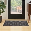 Nourison Easy Care 2' x 4' Charcoal Black Fabric Modern Area Rug (2' x 4')