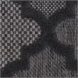Nourison Easy Care 2' x 4' Charcoal Black Fabric Modern Area Rug (2' x 4')