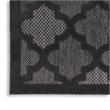 Nourison Easy Care 2' x 4' Charcoal Black Fabric Modern Area Rug (2' x 4')