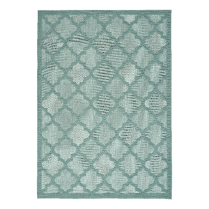 Nourison Easy Care 4' x 6' Aqua/Teal Indoor/Outdoor Rug