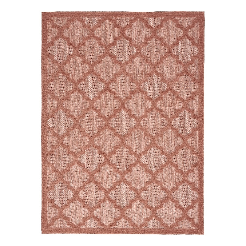 Nourison Easy Care 4' x 6' Coral/Orange Indoor/Outdoor Rug