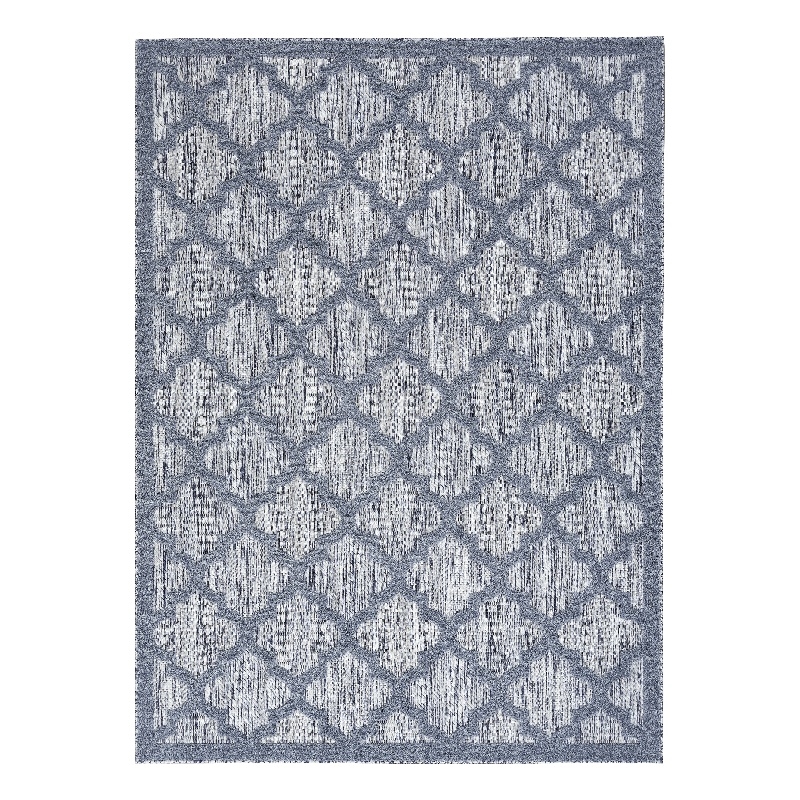 Nourison Easy Care 4' x 6' Denim Blue Indoor/Outdoor Rug