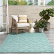 Nourison Easy Care 5' x 7' Aqua/Teal Indoor/Outdoor Rug