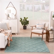 Nourison Easy Care 5' x 7' Aqua/Teal Indoor/Outdoor Rug