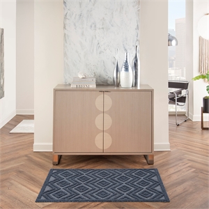 Nourison Versatile 2' x 4' Indoor/Outdoor Rug in Navy Blue