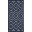 Nourison Versatile 2' x 4' Indoor/Outdoor Rug in Navy Blue
