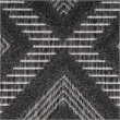 Nourison Versatile 4' x 6' Indoor/Outdoor Rug in Charcoal/Black