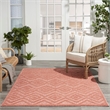 Nourison Versatile 4' x 6' Indoor/Outdoor Rug in Coral/Orange