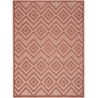 Nourison Versatile 4' x 6' Indoor/Outdoor Rug in Coral/Orange