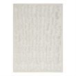 Nourison Easy Care 5' x 7' Ivory White Fabric Modern Area Rug (5' x 7')