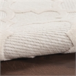 Nourison Easy Care 5' x 7' Ivory White Fabric Modern Area Rug (5' x 7')