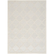 Nourison Easy Care 5' x 7' Ivory White Fabric Modern Area Rug (5' x 7')