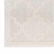 Nourison Easy Care 5' x 7' Ivory White Fabric Modern Area Rug (5' x 7')