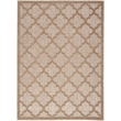 Nourison Easy Care 5' x 7' Fabric Natural Beige Modern Indoor/Outdoor Rug