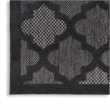Nourison Easy Care 6' x 9' Fabric Charcoal Black Modern Indoor/Outdoor Rug