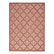 Nourison Easy Care 6' x 9' Coral Orange Fabric Modern Area Rug (6' x 9')