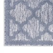 Nourison Easy Care 6' x 9' Fabric Denim Blue Modern Indoor/Outdoor Rug