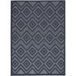 Nourison Versatile 4' x 6' Indoor/Outdoor Rug in Navy Blue