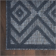 Nourison Versatile 4' x 6' Indoor/Outdoor Rug in Navy Blue