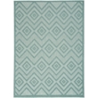 Nourison Versatile 5' x 7' Indoor/Outdoor Rug in Aqua/Teal