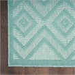 Nourison Versatile 5' x 7' Indoor/Outdoor Rug in Aqua/Teal
