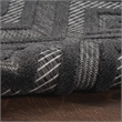 Nourison Versatile 5' x 7' Indoor/Outdoor Rug in Charcoal/Black