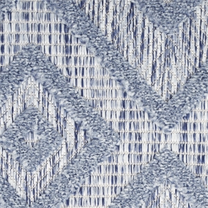 Nourison Versatile 5' x 7' Indoor/Outdoor Rug in Denim Blue