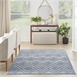 Nourison Versatile 5' x 7' Indoor/Outdoor Rug in Denim Blue