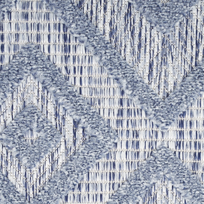 Nourison Versatile 5' x 7' Indoor/Outdoor Rug in Denim Blue