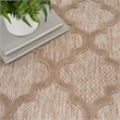 Nourison Easy Care 6' x 9' Fabric Natural Beige Modern Indoor/Outdoor Rug