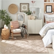 Nourison Easy Care 6' x 9' Fabric Natural Beige Modern Indoor/Outdoor Rug