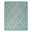 Nourison Easy Care 7' x 10' Aqua Teal Fabric Modern Area Rug (7' x 10')