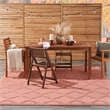 Nourison Easy Care 7' x 10' Fabric Coral Orange Modern Indoor/Outdoor Rug