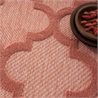 Nourison Easy Care 7' x 10' Fabric Coral Orange Modern Indoor/Outdoor Rug