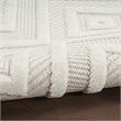 Nourison Versatile 5' x 7' Indoor/Outdoor Rug in Ivory/White