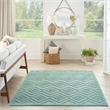 Nourison Versatile 6' x 9' Indoor/Outdoor Rug in Aqua/Teal