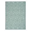 Nourison Versatile 6' x 9' Indoor/Outdoor Rug in Aqua/Teal