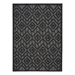 Nourison Versatile 6' x 9' Indoor/Outdoor Rug in Charcoal/Black