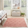 Nourison Versatile 6' x 9' Fabric Indoor/Outdoor Rug in Coral/Orange