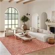Nourison Versatile 6' x 9' Fabric Indoor/Outdoor Rug in Coral/Orange
