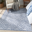 Nourison Versatile 6' x 9' Indoor/Outdoor Rug in Denim Blue