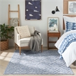 Nourison Versatile 6' x 9' Indoor/Outdoor Rug in Denim Blue